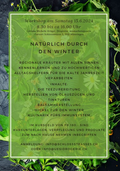 Kräuter-Workshop mit Michelle Krügel 'Natürlich durch den Winter'