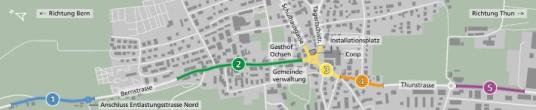 Gesamtübersicht Bauphasen Münsingen Ortsdurchfahrt