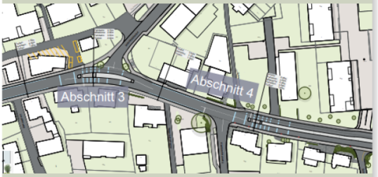 Ausschnitt aus dem Gestaltungsplan Tägertschistrasse