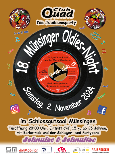 18. Münsinger Oldies-Night mit Special Guest Schnulze & Schnultze