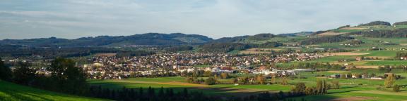 Münsingen von Gerzensee aus fotografiert